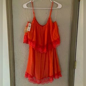 Taylor & Sage Vibrant Spring/Summer Smocked Dress Size Small